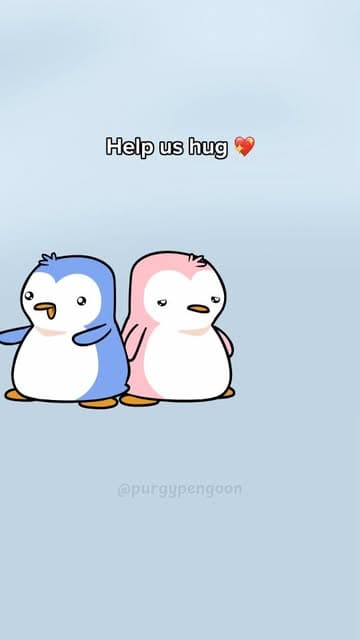 Purgy and friend: Help us hug