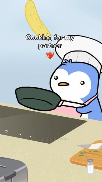 Purgy cooking for their partner